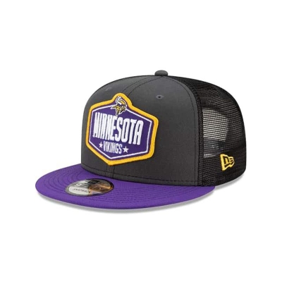 Minnesota Vikings Gorra | New Era NFL Draft 9fifty Snapback Cap Mexico - Grises